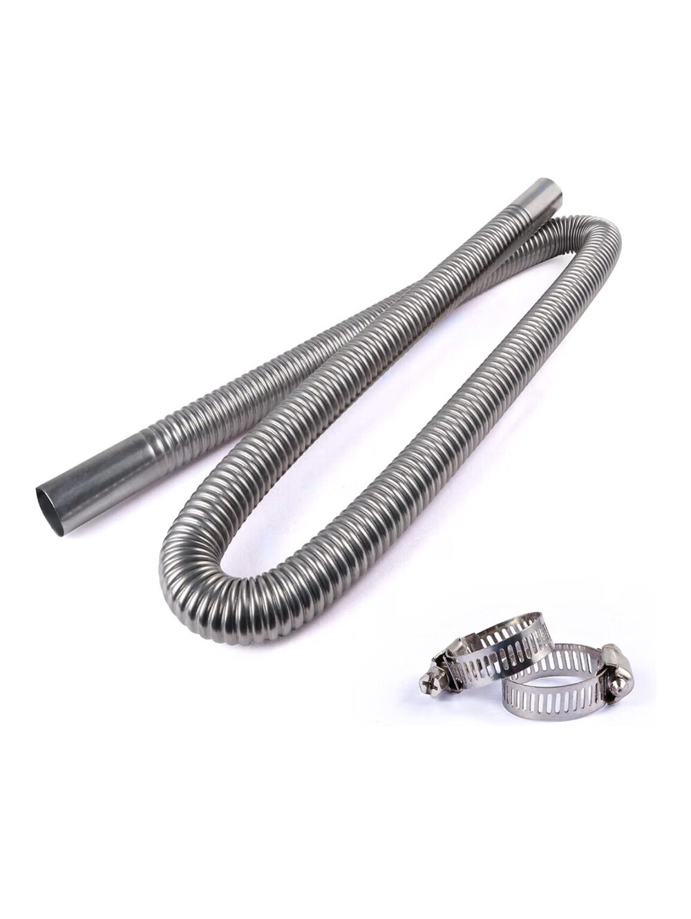 Stainless Steel Exhaust Pipe 47" Flexible Diesel Exhaust Extension for Trucks